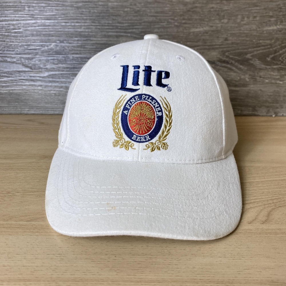Vintage Miller Lite Beer Hat Snapback Cap ACME USA Adjustable Embroidered